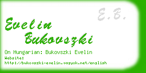 evelin bukovszki business card